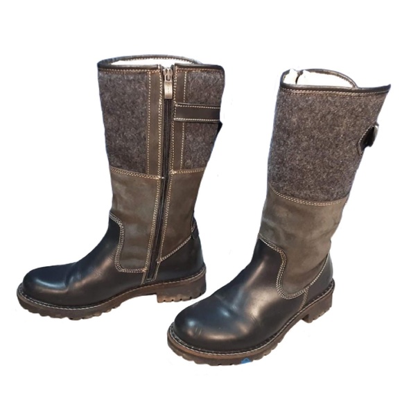 Tamaris Mid Calf Wool/Leather Boots - Picture 2 of 14